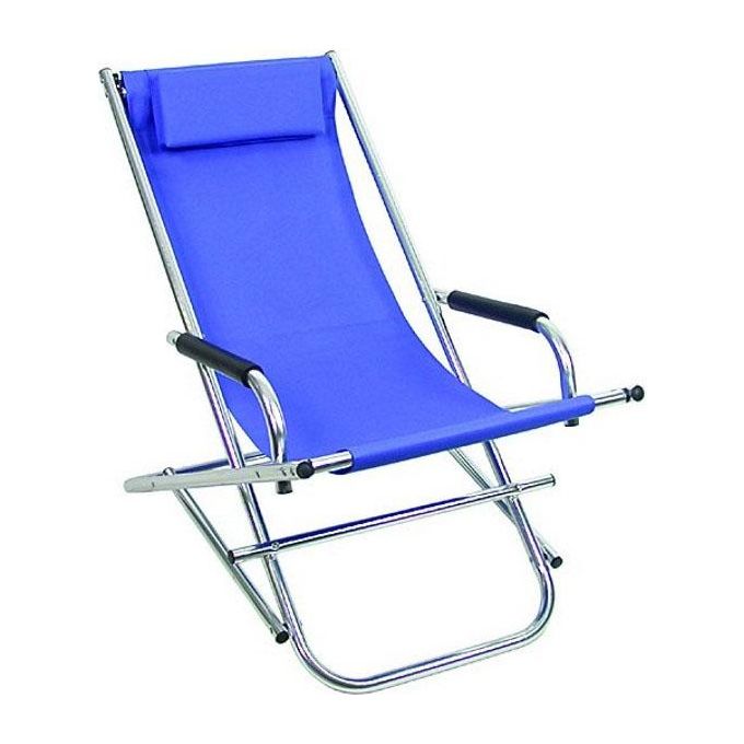 foto del prodotto vette dondolino sdraio in alluminio tessuto texilene grass blu