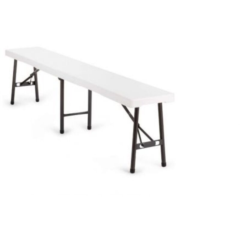 foto del prodotto vette panchina birreria pieghevole in hdpe cm.183x30x42h.