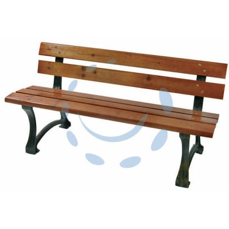 foto del prodotto vette - panchina pesante ghisa bronzata legno color teak - cm.150x60x74h. - peso kg.39