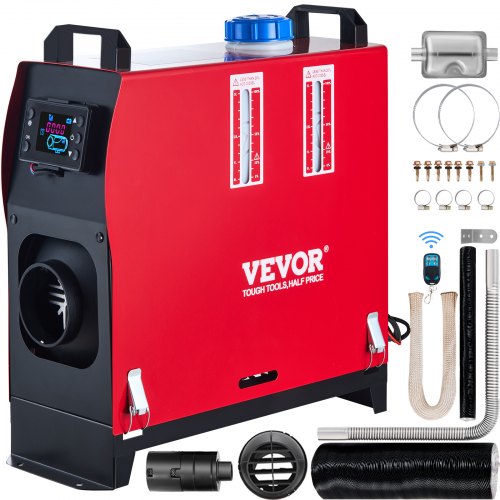 foto del prodotto vevor 8kw riscaldatore ad aria diesel, 12v riscaldatore diesel, riscaldatore diesel camper, riscaldatore diesel per camion camper con interruttore lcd e 1 presa d aria