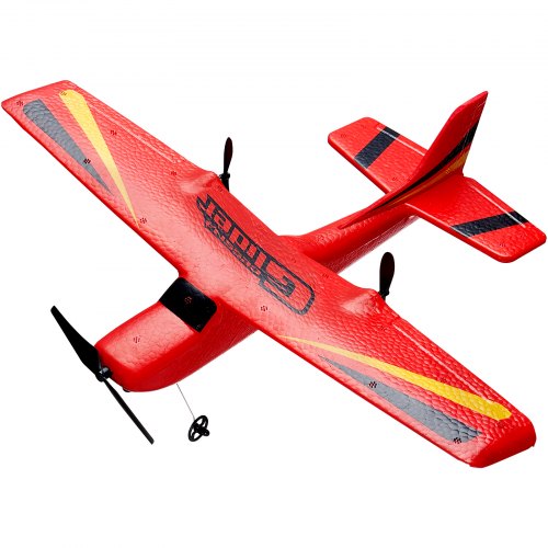 foto del prodotto vevor aereo rc 2,4 ghz aereo giocattolo pronto a volare 2 canali con 2 batterie