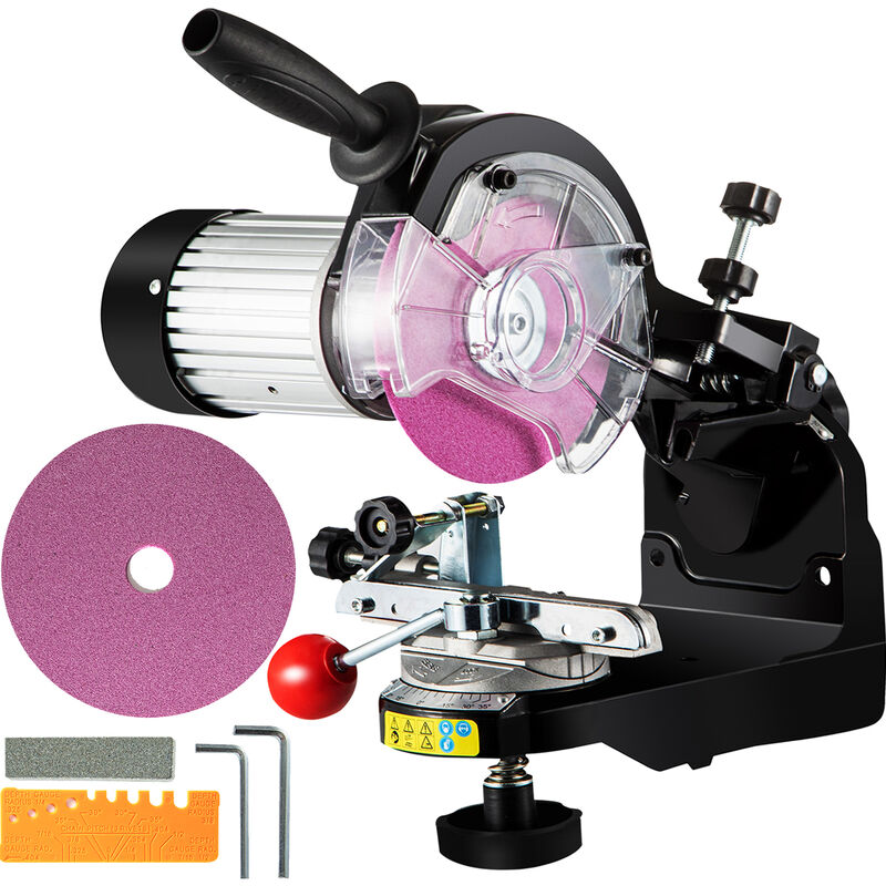 foto del prodotto vevor affilatrice per catene,230w affilacatene per motosega, velocita 3000rpm affilacatene per motosega in alluminio robusto, mola 13,97cm 220v
