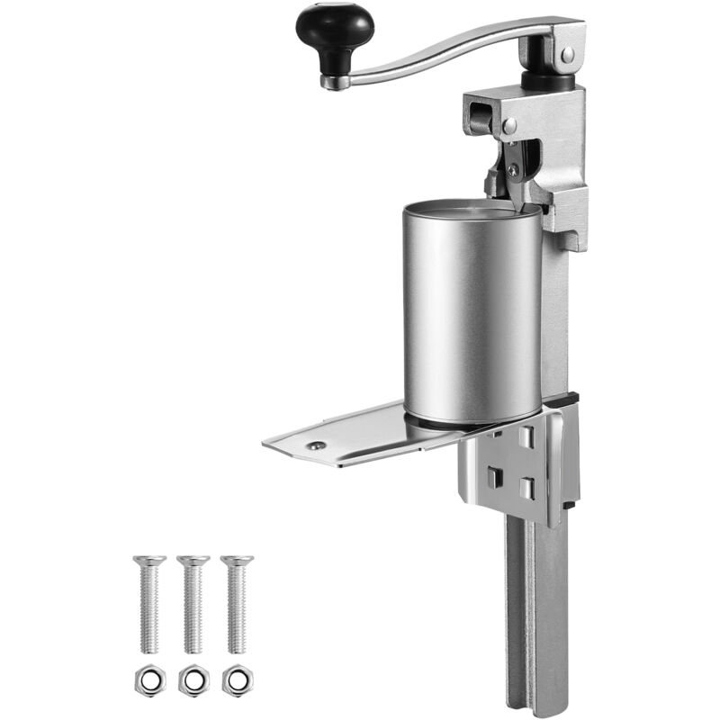immagine 0 del prodotto vevor apriscatole manuale, apriscatole tavolo per lattine di grandi dimensioni, apriscatole con base, apriscatole industriale ad altezza regolabile