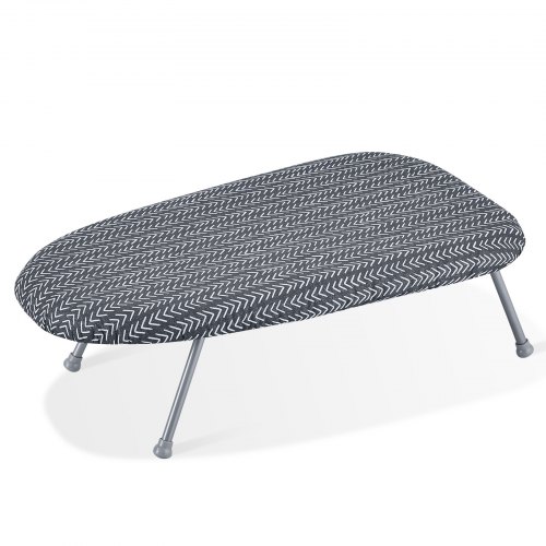 foto del prodotto vevor asse da stiro piccolo pieghevole 595 x 365 x 187 mm asse da stiro a 3 strati con copertura resistente al calore copertura in cotone al 100 , asse per stirare pieghevole piccoli spazi da viaggio