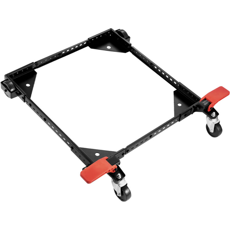 foto del prodotto vevor base mobile per carico pesante 226,8 kg, supporto universale con rotelle regolabile da 304x304 mm a 914x914 mm, ruote girevoli, base per