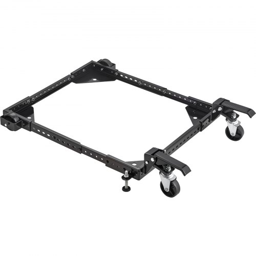 foto del prodotto vevor base mobile porta oggetti base per mobili macchine misura regolabile da 304x304 mm a 914x914 mm 2 ruote direzionali 2 ruote girevoli base universale con freno capacit carico massima 226,8 kg