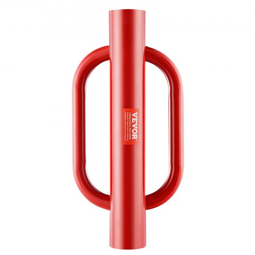 foto del prodotto vevor battipali per recinti con manici, battipalo per pali a t con diametro interno 104,4 mm battipalo manuale in acciaio al carbonio per impieghi gravosi 10,1 kg per canale a u, palo di legno, rosso