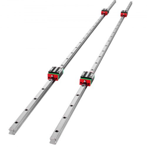 foto del prodotto vevor binario di guida lineare in miniatura, hsr15x1500, binario lineare 2 blocchi di guida 15 1550 mm, binari lineari cnc, per router cnc smerigliatrice cnc stampa di macchine industriali