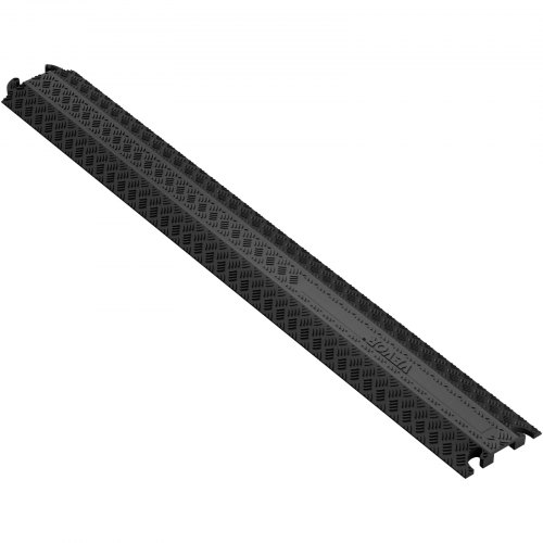 foto del prodotto vevor canalina passacavi elettriche pedane passacavo in tpr per protezione dei cavi tubi a pavimento misura di canale 4x1,3cm rampa passacavo modulare 100x13x2 cm