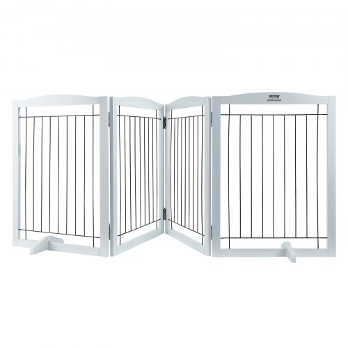 foto del prodotto vevor cancello per cani autoportante, cancello per animali, cancello per porta 610 x 813 mm cancello per cani pieghevole per passaggi scale, barriera per cani pieghevole espandibile