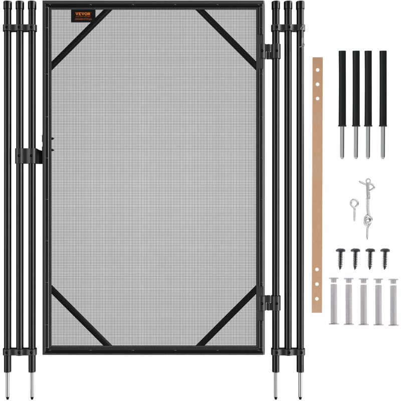 foto del prodotto vevor cancello per recinzione per piscina, 4 x 2,5 piedi, cancello per piscina interrato facile fai da te, kit cancello per recinzione per piscina