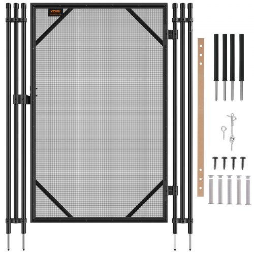 foto del prodotto vevor cancello recinzione piscina, 1,21 x 0,76 m, kit cancello per piscina interrata rimovibile, con chiusura in acciaio inox, cancello facile da installare per sicurezza di bambini animali domestici