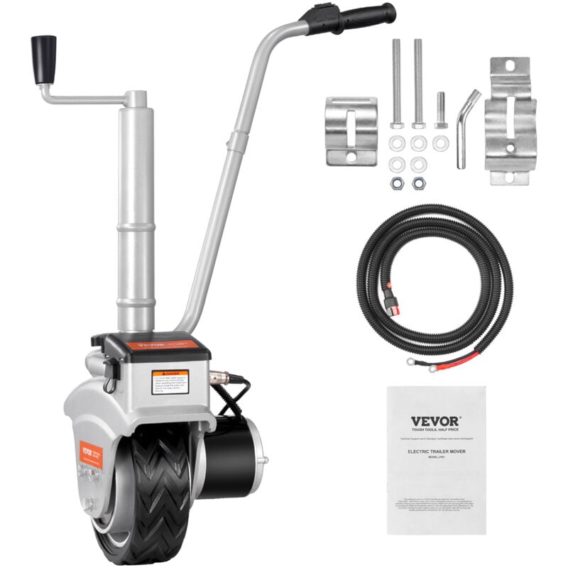 foto del prodotto vevor carrello per rimorchio elettrico 350w 12v capacita carico max. 2268 kg per rimorchio di barche veicolo, carrello rimorchio elettrico pendenza 