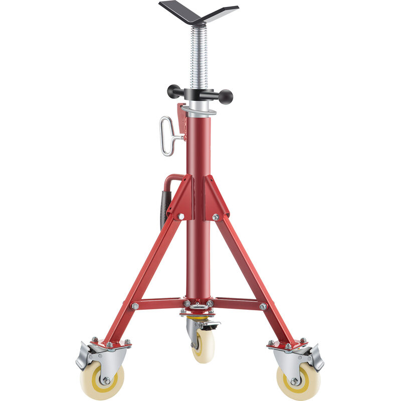 foto del prodotto vevor cavalletto per tubi, 400kg supporto basamento del treppiedi, altezza 71 131 cm supporto professionale treppiede, cavalletto per tubi con