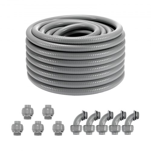 foto del prodotto vevor condotto elettrico flessibile 30,5 m condotto a tenuta di liquidi ip65 19,1mm 3 4 inch 