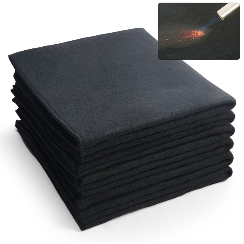 foto del prodotto vevor coperta per saldatura in feltro di carbonio 6 pezzi, set coperte resistenti al calore 982 , copertura per saldatura 540 x 510 x 3mm con
