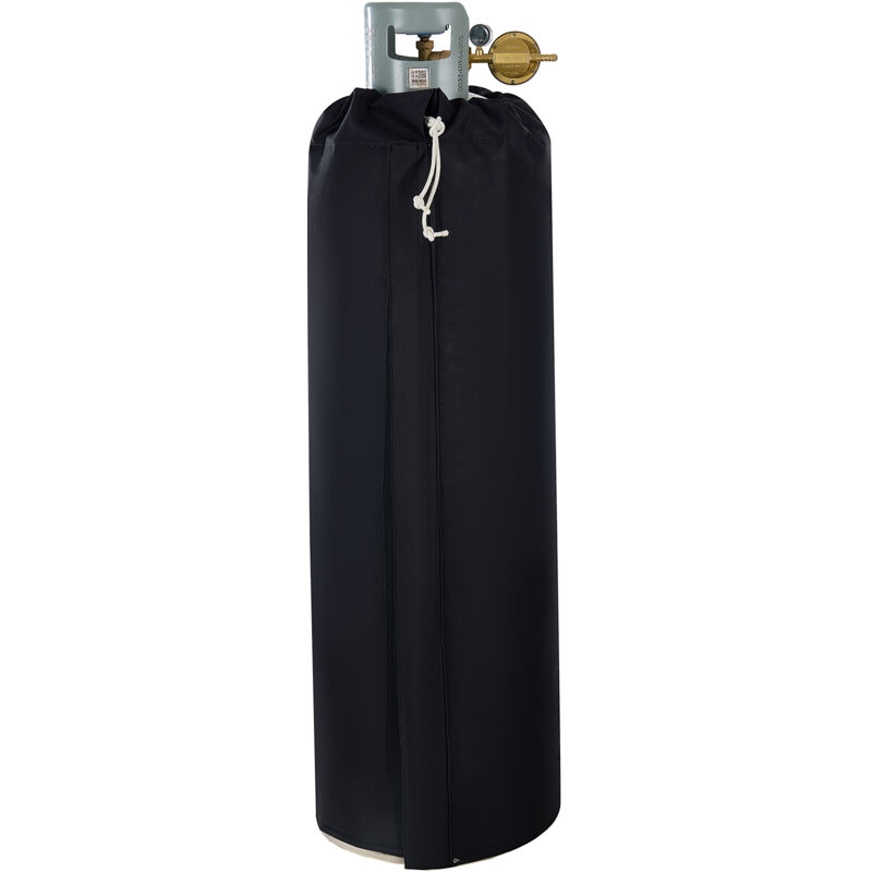 foto del prodotto vevor coperta riscaldante per serbatoio di propano, 280 w, copertura isolata per bombole di gas da 45 kg, con temperatura regolabile, tessuto