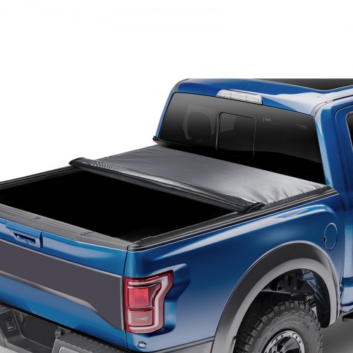 foto del prodotto vevor copertura per cassone retrattile 1704 x 1656 mm copertura cassone avvolgibile per camion, letto ford f 150 styleside 2009 2024, pvc morbido, copertura per cassone avvolgibile per accesso a letto