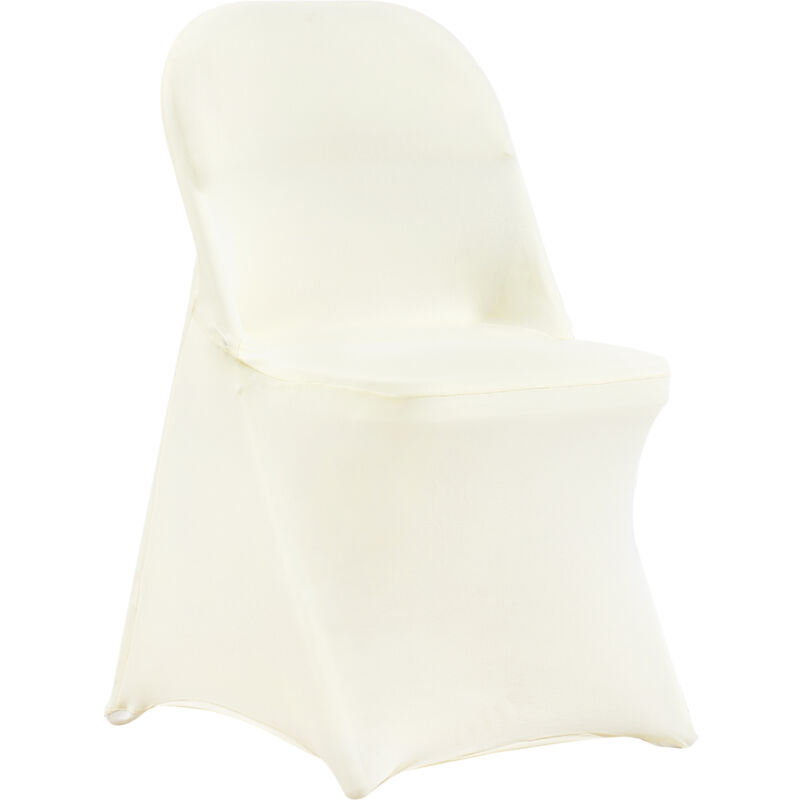 foto del prodotto vevor coprisedie pieghevoli in spandex elasticizzato, coprisedie universali, fodere protettive lavabili rimovibili, matrimoni, banchetti, feste,