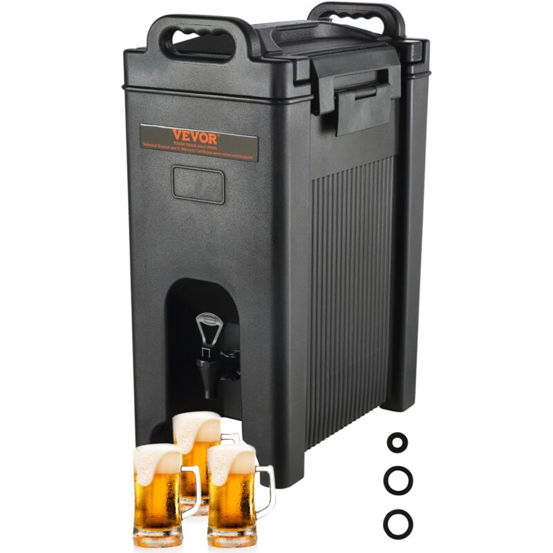 foto del prodotto vevor distributore per bevande isotermico con rubinetto di erogazione capienza ca. 18,9l materiale alimentare per buffet festa evento, contenitore