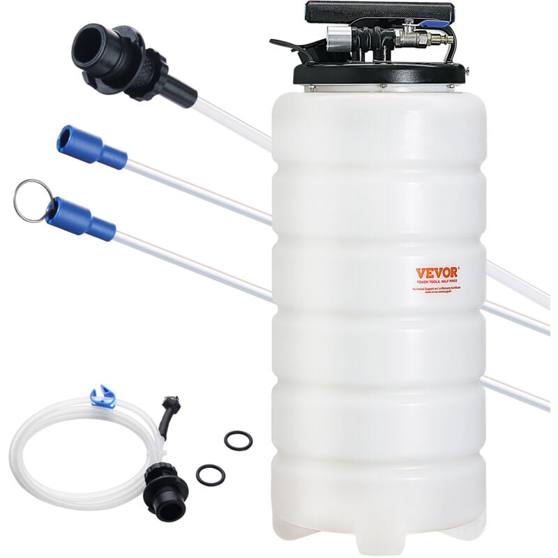 foto del prodotto vevor estrattore di fluidi pompa a vuoto di aspirazione per cambio olio di motore pneumatico manuale capienza max. 15l