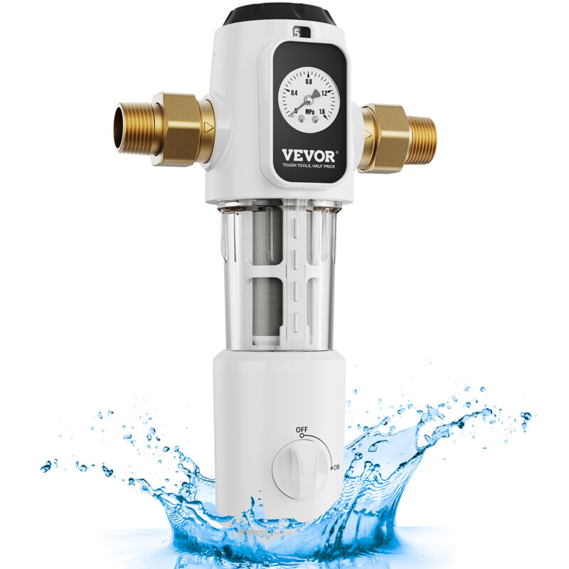 foto del prodotto vevor filtro per acqua riutilizzabile 171 x 84 x 280 mm filtro per sedimenti per tutta casa da 40 micron filtro per sedimenti per acqua di pozzo,