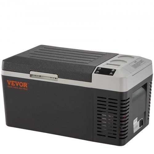 foto del prodotto vevor frigo portatile per auto, 20 l frigorifero compressore congelatore portatile elettrico 12 24v cc 100 240v ca frigorifero per campeggio 0,6kw.h da 20 c a 10 c regolabile per auto camion barca