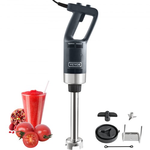 foto del prodotto vevor frullatore a immersione da cucina uso commerciale potenza nominale 750w lunghezza 660mm velocit regolabile, frullatore tritatutto da cucina commerciale per zuppe salsa pesto materiale frullato