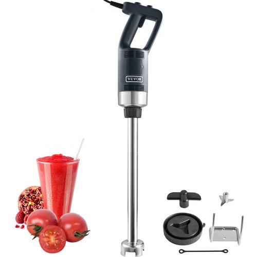 foto del prodotto vevor frullatore a immersione da cucina uso commerciale potenza nominale 750w lunghezza 855mm velocit regolabile, frullatore tritatutto da cucina commerciale per zuppe salsa pesto materiale frullato