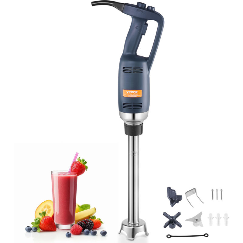 foto del prodotto vevor frullatore immersione, frullatore manuale per carichi pesanti 350 w, miscelatore portatile a velocita variabile continuo da 406 mm, lama in