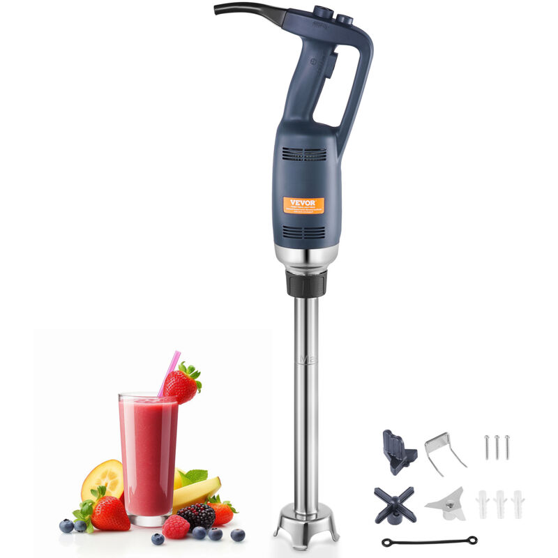 foto del prodotto vevor frullatore immersione, frullatore manuale per carichi pesanti 350 w, miscelatore portatile a velocita variabile continuo da 508 mm, lama in