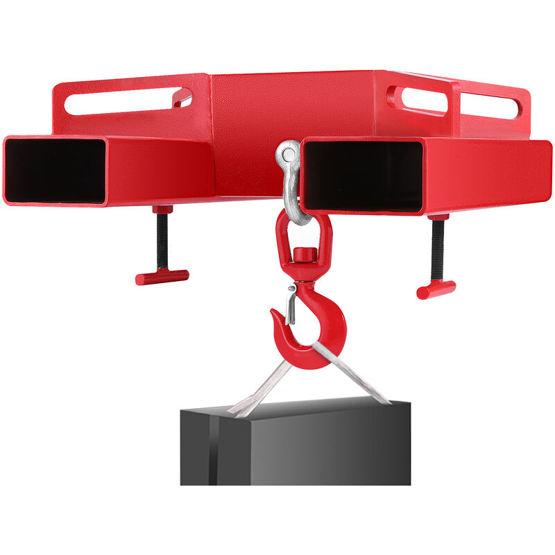foto del prodotto vevor gancio sollevatore carrello elevatore a larghezza forcella 360 mm, 3000kg 6600 libbre grande carrello elevatore sollevamento, argano