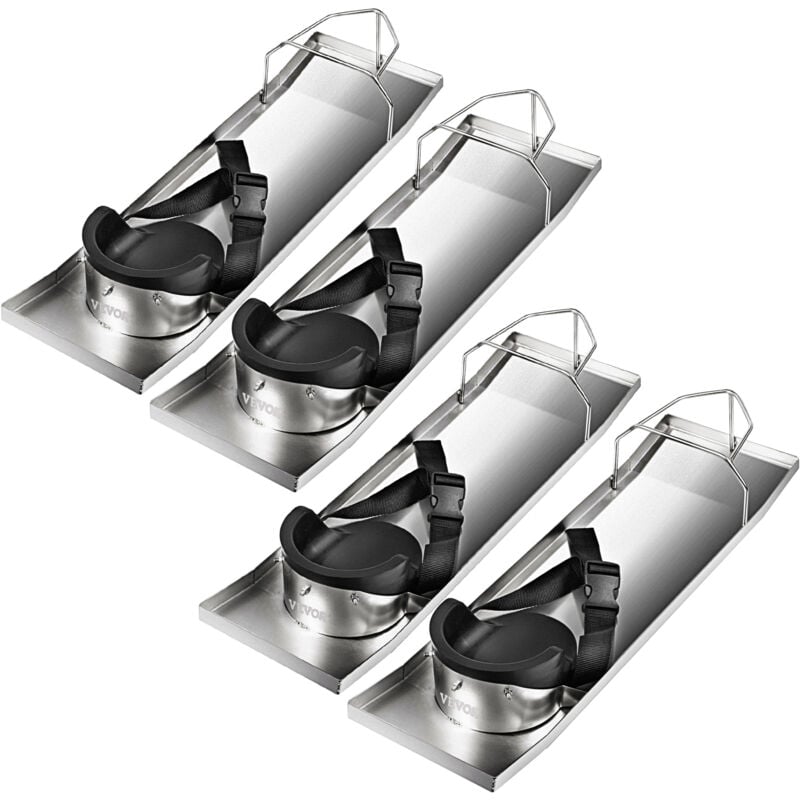 foto del prodotto vevor ginocchiere in cemento 28 x 8 ginocchiere scorrevoli, ginocchiere in acciaio inox, 2 paia di cursori mobili con ginocchiere in cemento