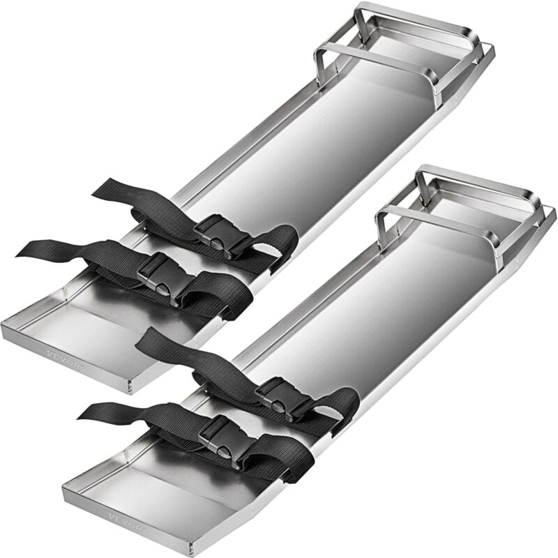 foto del prodotto vevor ginocchiere in cemento 30 x 8 ginocchiere con scorrimento, ginocchiere in acciaio inossidabile, coppia di cursori in cemento con
