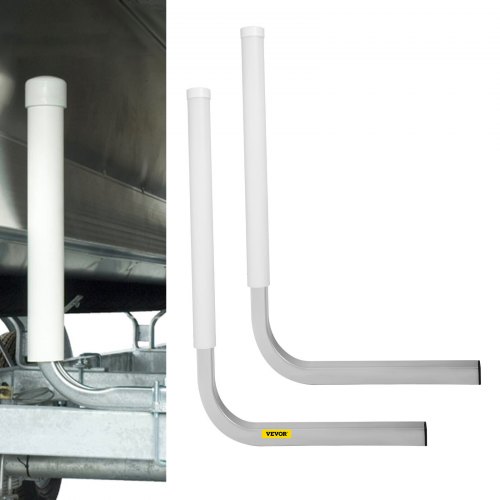 foto del prodotto vevor guida per rimorchio a pontoon in acciaio, roller guide on pontoon da 22 pollici, heavy duty roller guide con 2 coperture in pvc per barche da sci, barche da pesca o rimorchi per barche a vela