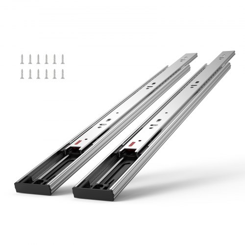 foto del prodotto vevor guida scorrevole per cassetti 6 paia, guide per cassetti con sfera 457,2 mm carico max.45,4kg, guida cassetto estraibile laterale estensione completa ripiano dell armadio, set di guida cassetti