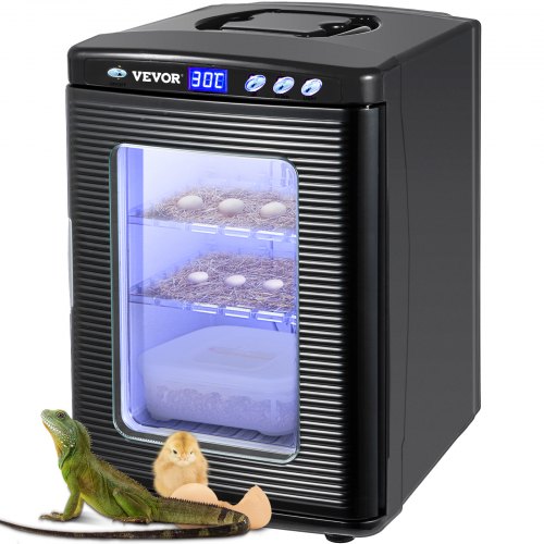 foto del prodotto vevor incubatore per uova per rettili 25l, incubatore per uova per rettili neri 5 42 c, espositore per riscaldamento, scientifico per piccoli rettil, incubatrice per uova automatica