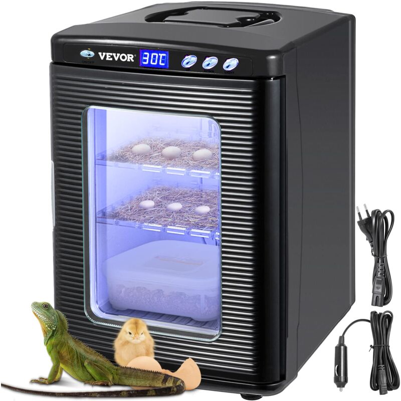 foto del prodotto vevor incubatrice da 25 l rettili uovo incubatore 5 60 display led incubatori incubatori laboratorio raffreddamento riscaldamento 220 v per