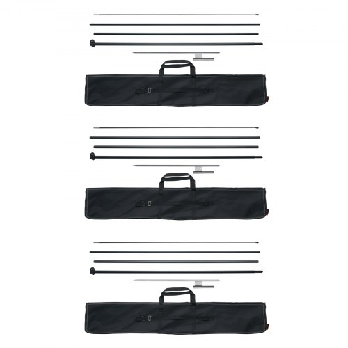 foto del prodotto vevor kit asta portabandiera da 3 pezzi 498,5 cm con picchetti da terra e borsa per il trasporto bandiera non inclusa asta portabandiera per segnaletica aziendale, asta portabandiera all aperto