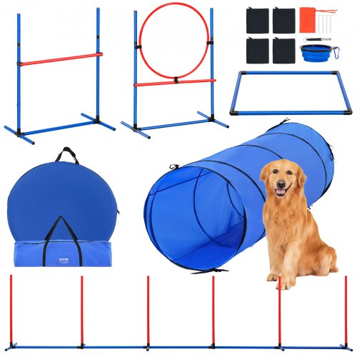 foto del prodotto vevor kit di attrezzi per addestramento agilit per cani 5 pezzi con accessori