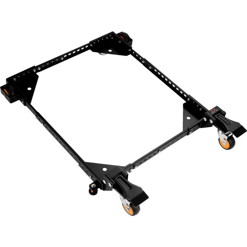 foto del prodotto vevor kit di base mobile per carico pesante 295,5 kg, supporto universale con rotelle regolabile da 304x304 mm a 914x914 mm, ruote girevoli, base