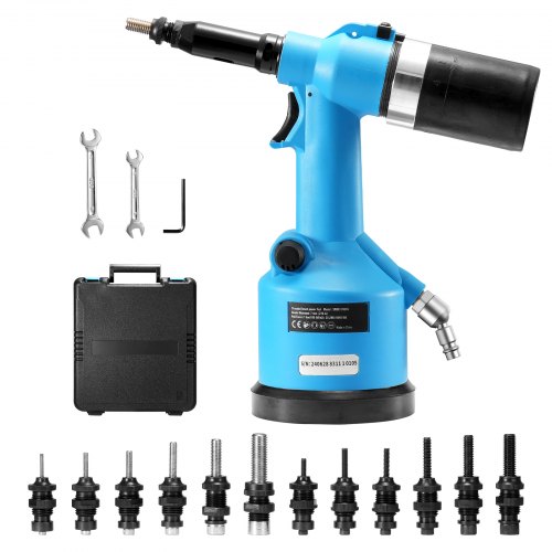 foto del prodotto vevor kit di utensili rivettatrice pneumatica impieghi gravosi 13 misure punte