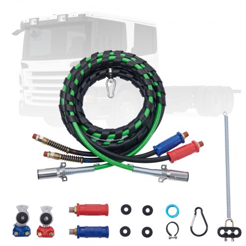 foto del prodotto vevor kit linee aeree per semirimorchi 4,6 m 3 in 1 2 mani maniglie felici
