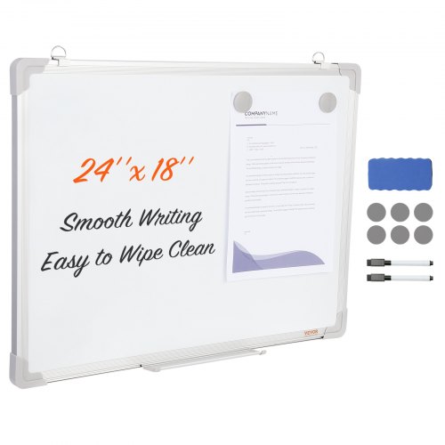 foto del prodotto vevor lavagna magnetica bianca da parete area scrittura 42,1x57,4 cm per ufficio aula casa conferenza, lavagna bianca magnetica murale cancellabile a secco dimensioni generali 45,7 x 61 x 5 cm 0,96 kg