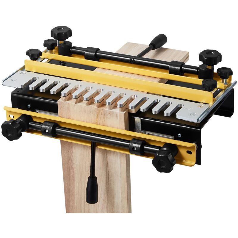 foto del prodotto vevor macchina a coda di rondine per lavorazione legno larghezza max. 310 mm, dima fresa mortasatrice falegname a coda di rondine allineamento
