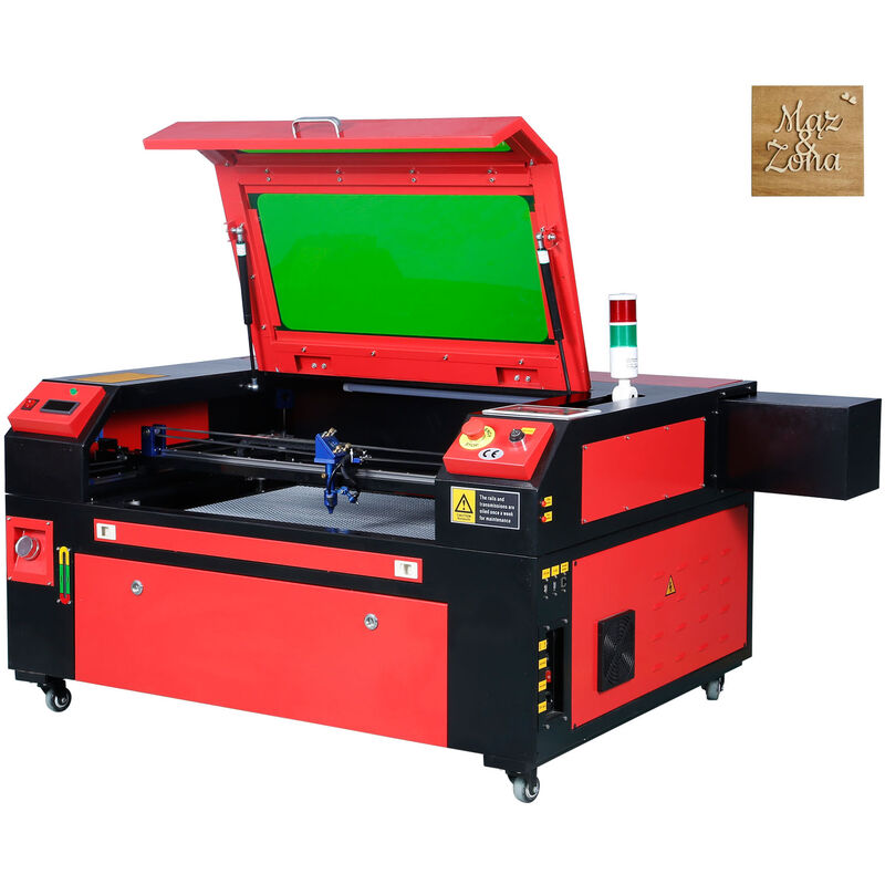 foto del prodotto vevor macchina per incisione laser co2 compatta piano di lavoro 50x70cm potenza 80w spessore di taglio max. 20mm velocit di incisione 0 800 mm s,