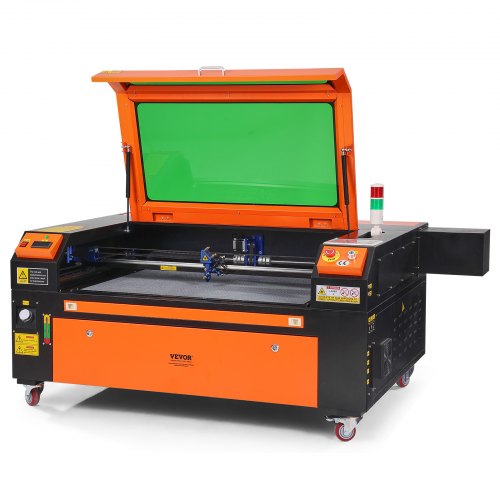 foto del prodotto vevor macchina per incisione laser co2 compatta piano di lavoro 60x90cm potenza 100w spessore di taglio max. 15mm velocit di incisione 0 500 mm s, macchina da taglio per incisione tubo incisore co2