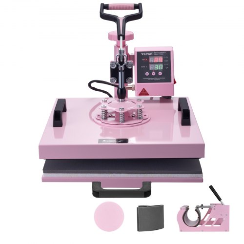 foto del prodotto vevor macchina per pressatura a caldo 380 x 380 mm 5 in 1 pressa tamburo 0,85 kg