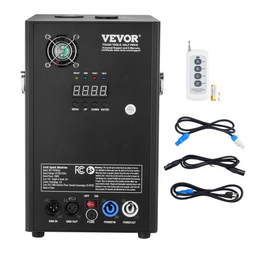 foto del prodotto vevor macchina per scintille 700 w macchina pirotecnica macchina per fuochi d artificio controllore dmx regolabile 2 5m macchina per scintille fredde 7 min per matrimoni, spettacoli dj, feste
