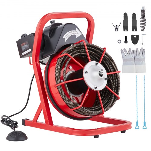 foto del prodotto vevor macchina sturatubi pulizia tubi alimentazione manuale 22,8 m x 9,5 mm
